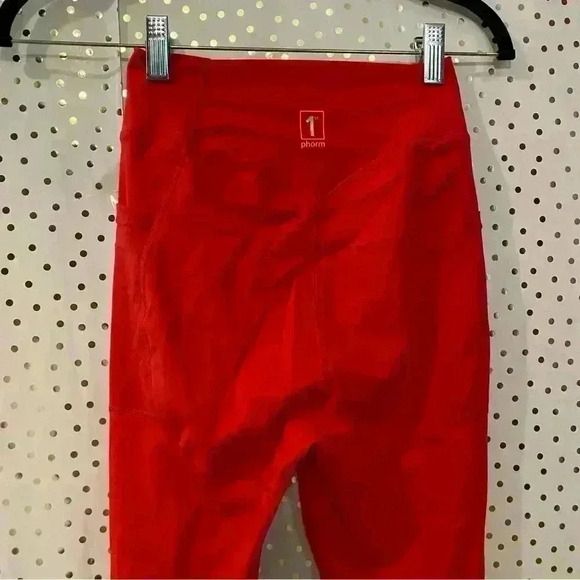 1st Phorm Red Leggings - Picture 9 of 11